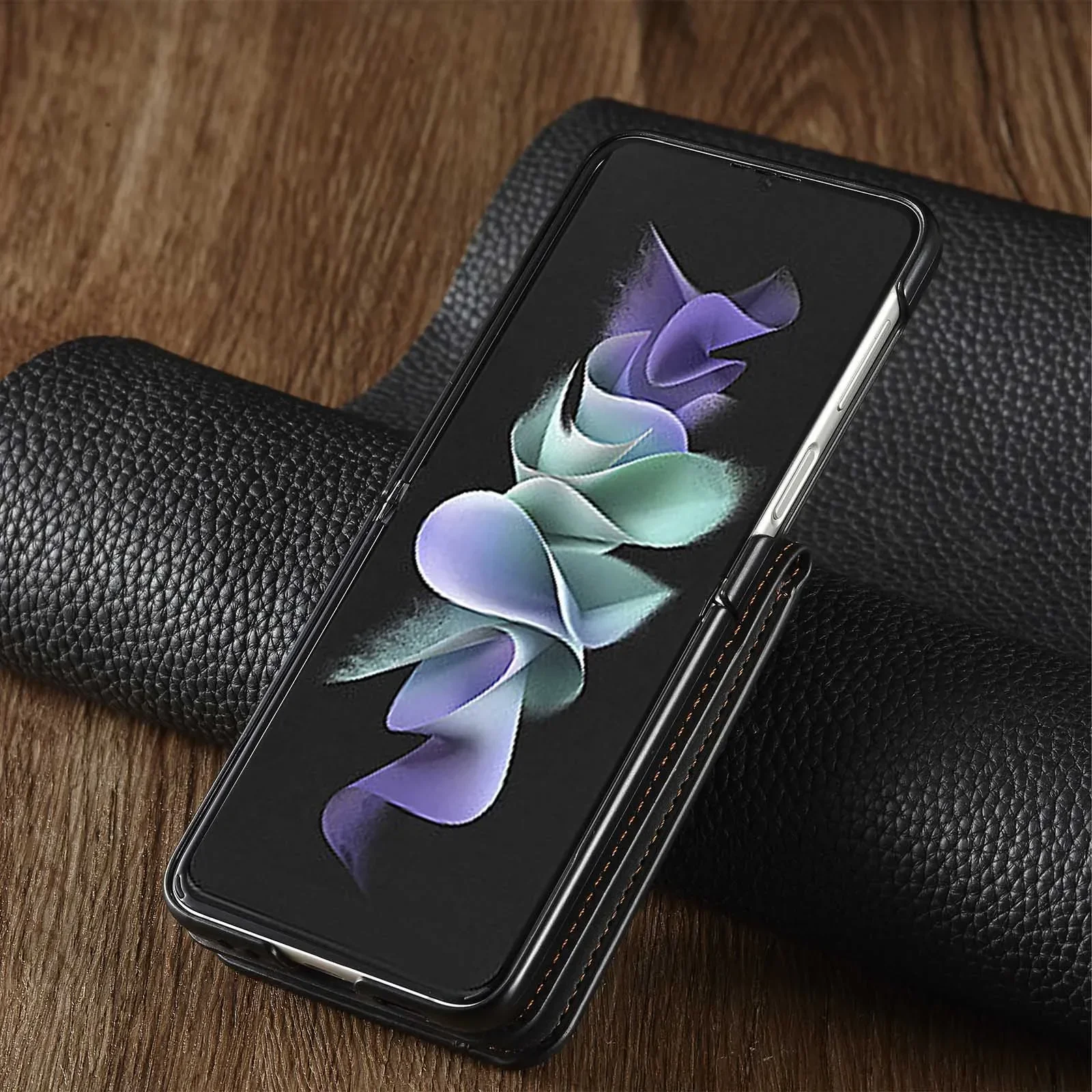 Ultra Thin Flip Leather Wallet Case with Card Slot and Magnetic Closure