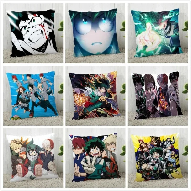 

Pillowcase My Hero Academia Printed Pillow Cover Anime Grils Home Textiles Decorative Pillowcase Customize Gift 45x45cm