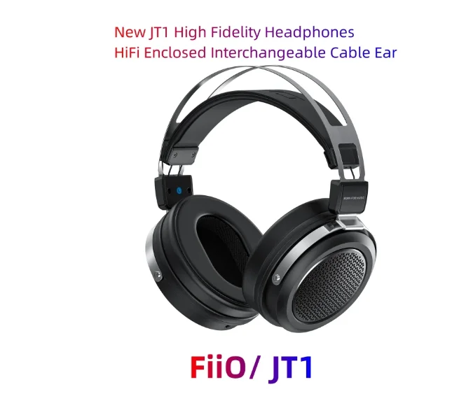 

New JT1 High Fidelity Headphones HiFi Enclosed Interchangeable Cable Earphones