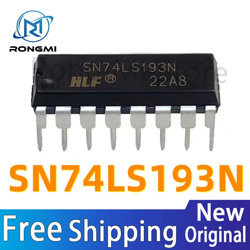 10x HD74LS193P / SN74LS193N – 4-Bit Binärzähler, DIP-16, TTL-Logik, Für Digitale Schaltungen