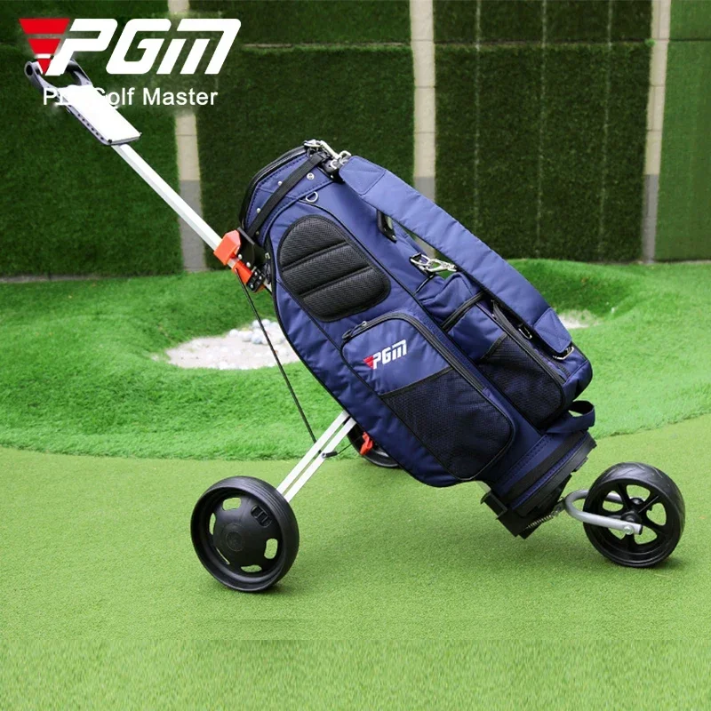 PGM Professional Folding Golf Trolley Outdoor Sports Travel Airport Baggage Check Carrier Cart Stroller Golf Pitch Tool Supplies
