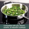 D5 5-Ply Brushed Stainless Steel Cookware Set 10 Piece, Induction, Oven Broiler Safe 600F, Kitchen Cooking Set w/ Fryin 4