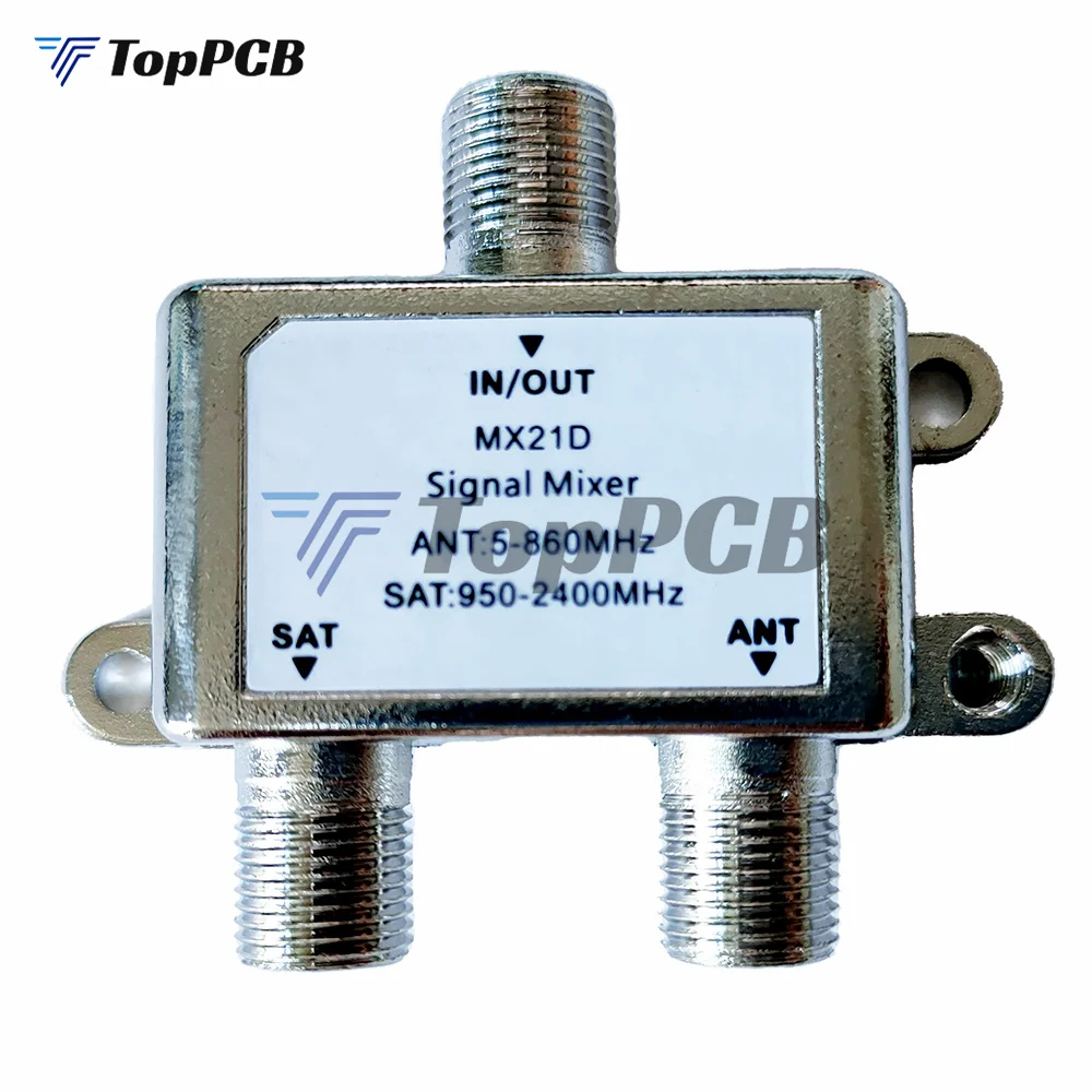 2 in 1 2 Way Satellite Splitter MX21D TV Signal Cable TV Signal