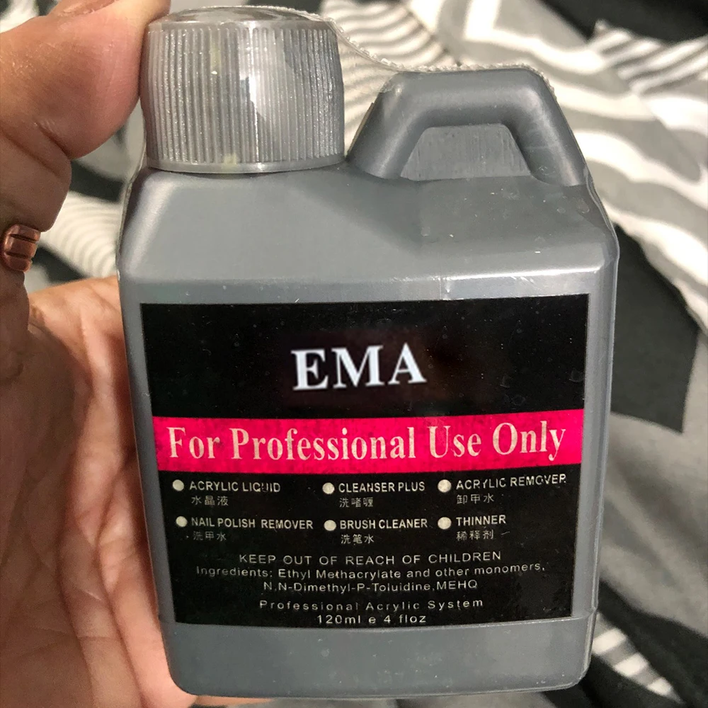 120ML EMA Acrylic Liquid Monomer Professional Dipping Covering Extension Acrylic Liquid Manicure DIY Supplies Tool J5-D