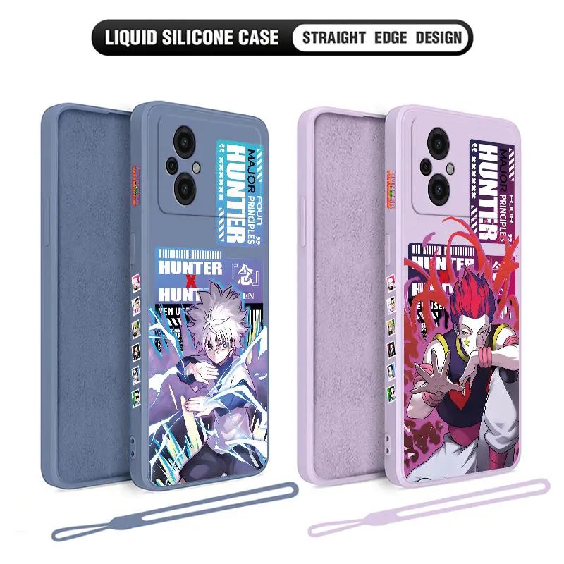 Custodia Per Telefono Anime Hunter X Hunter Per Xiaomi Poco M5 X5 F5 F4 X4 M4 F3 X3 M3 F2 X2 Pro C40 4G 5G Gt Cover In Silicone Liquido