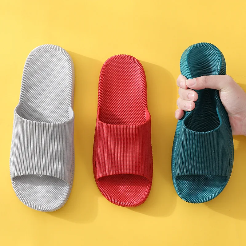

Summer lady indoor soft soled slippers a word flip-flop home new style bijiben