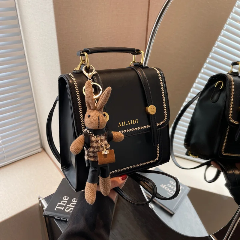 Special-Interest Design 2024 New All-Match Backpack Women's School Handbag Retro Outing Backpack