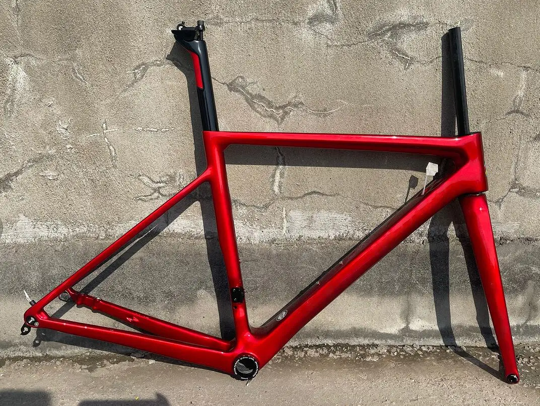 2023 V3Rs New Paint Full Red Glossy Carbon Road Bike Frame Ultralight FramesetFrame+Fork