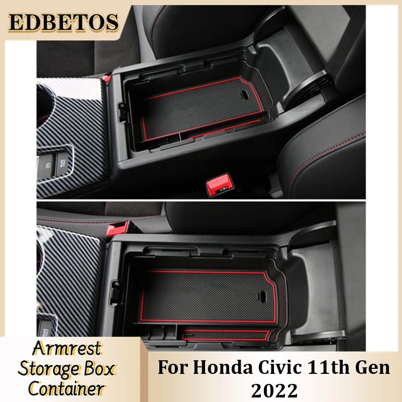 

Car Center Storage Box For Honda Civic 11th Gen 2022 2023 Stowing Tidying Arm Rest Armest Glove Plate Auto Interior Accessories