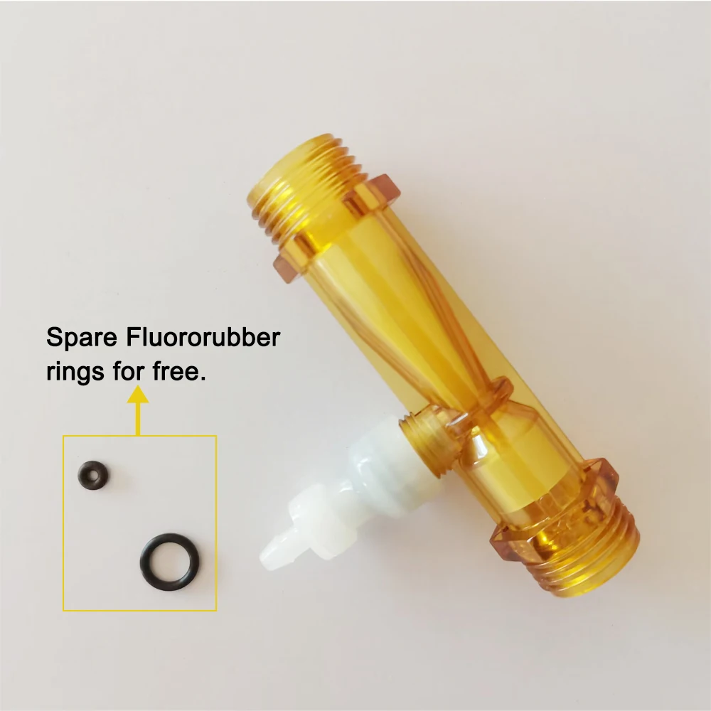 PVDF Venturi Injector With Built-in anti back flow device to Mix Ozone with Water venturi injector