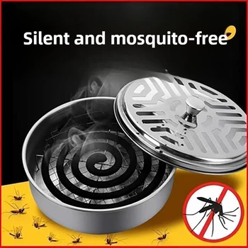 Portable Stainless Steel Mosquito Coil Burner Box 1