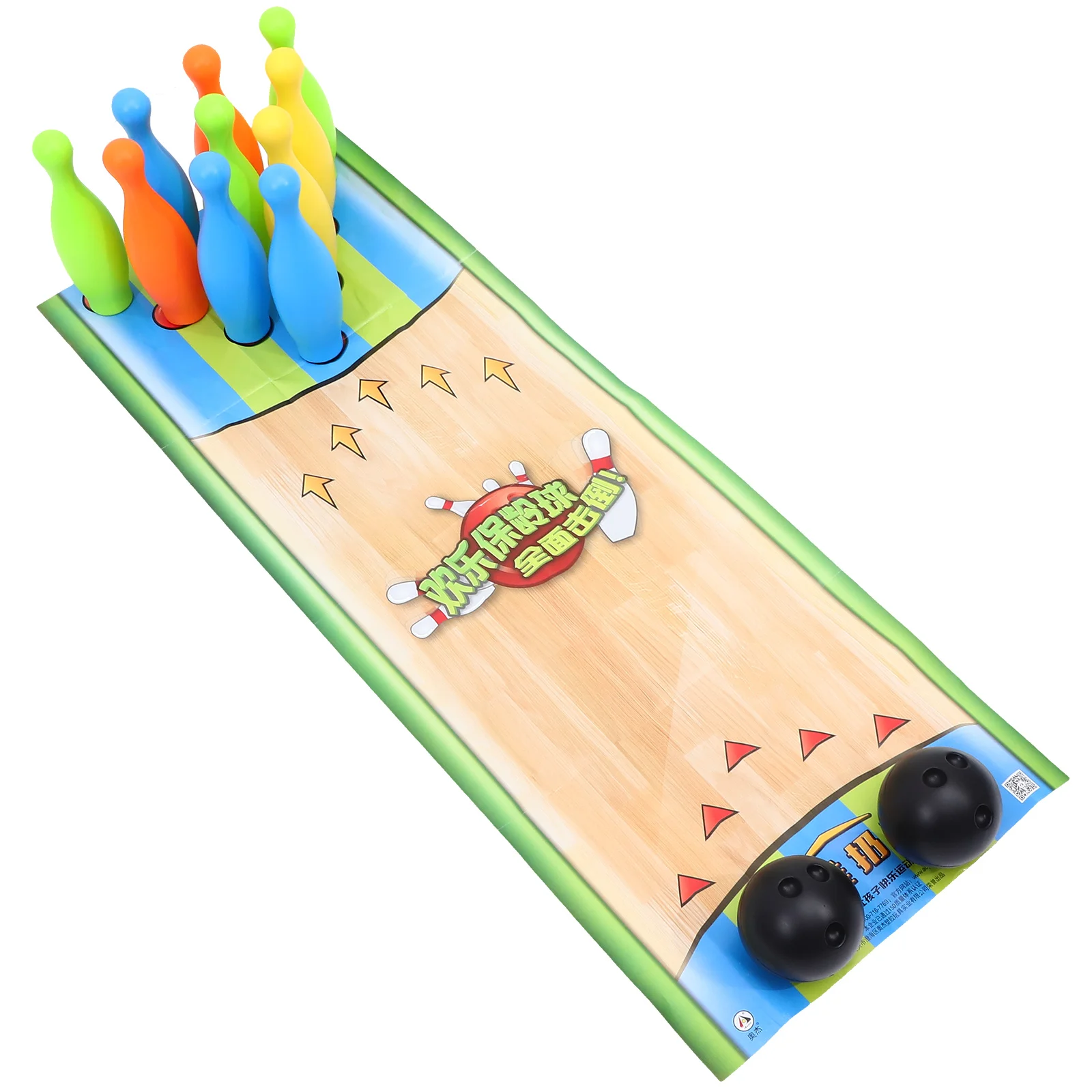 

1 Set Bowling Balls Plaything Plastic Bowling Pin Kindergarten Interactive Plaything