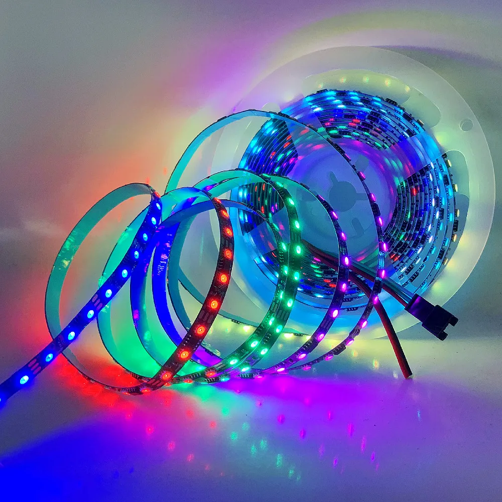 12V 5m LED Strip Tape Light Chasing Effects with Control IC Auto Run Cool  White - China LED Strip Light, Bed Light