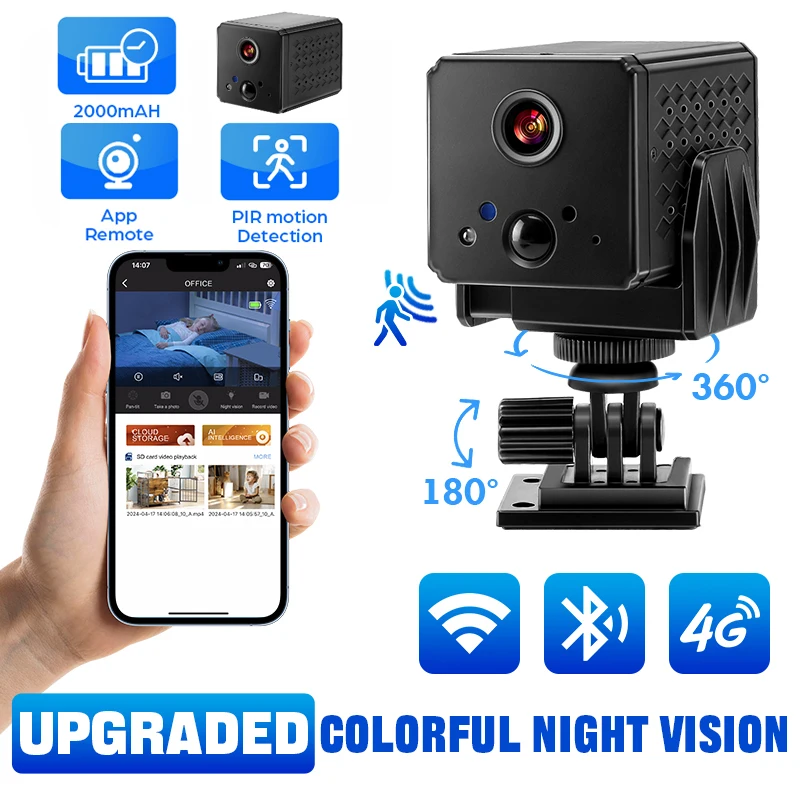 Colorful Night Vision Mini Camera 1080P Full HD Wifi Security Camera ...