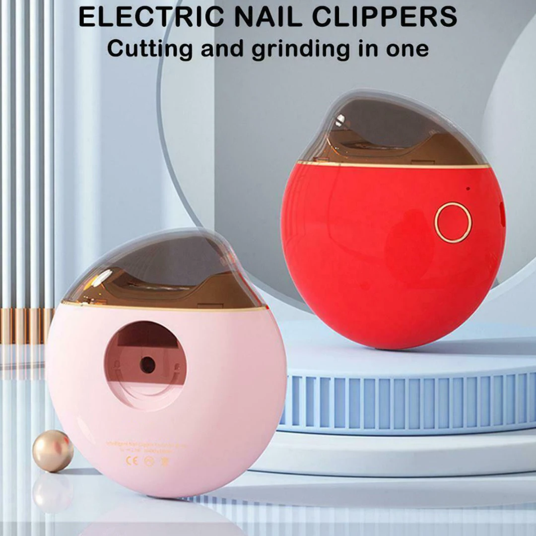 

1 Set Automatic Electric Nail Trimmer Clipper Nail Polisher Sharpener Nail Art Care Manicure Tools 5 Colours 78x80x33mm Beauty