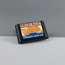  Alien Soldier 16 Bit MD Game Card with Box Manual for Sega Megadrive Genesis Video Game Console Cartridge 