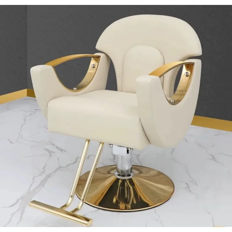 Luxury Barber Chair Modern Fashion Haircut Chair Lifting Rotary Hairdressing Chair Taburete Estetica Con Ruedas Salon Furniture