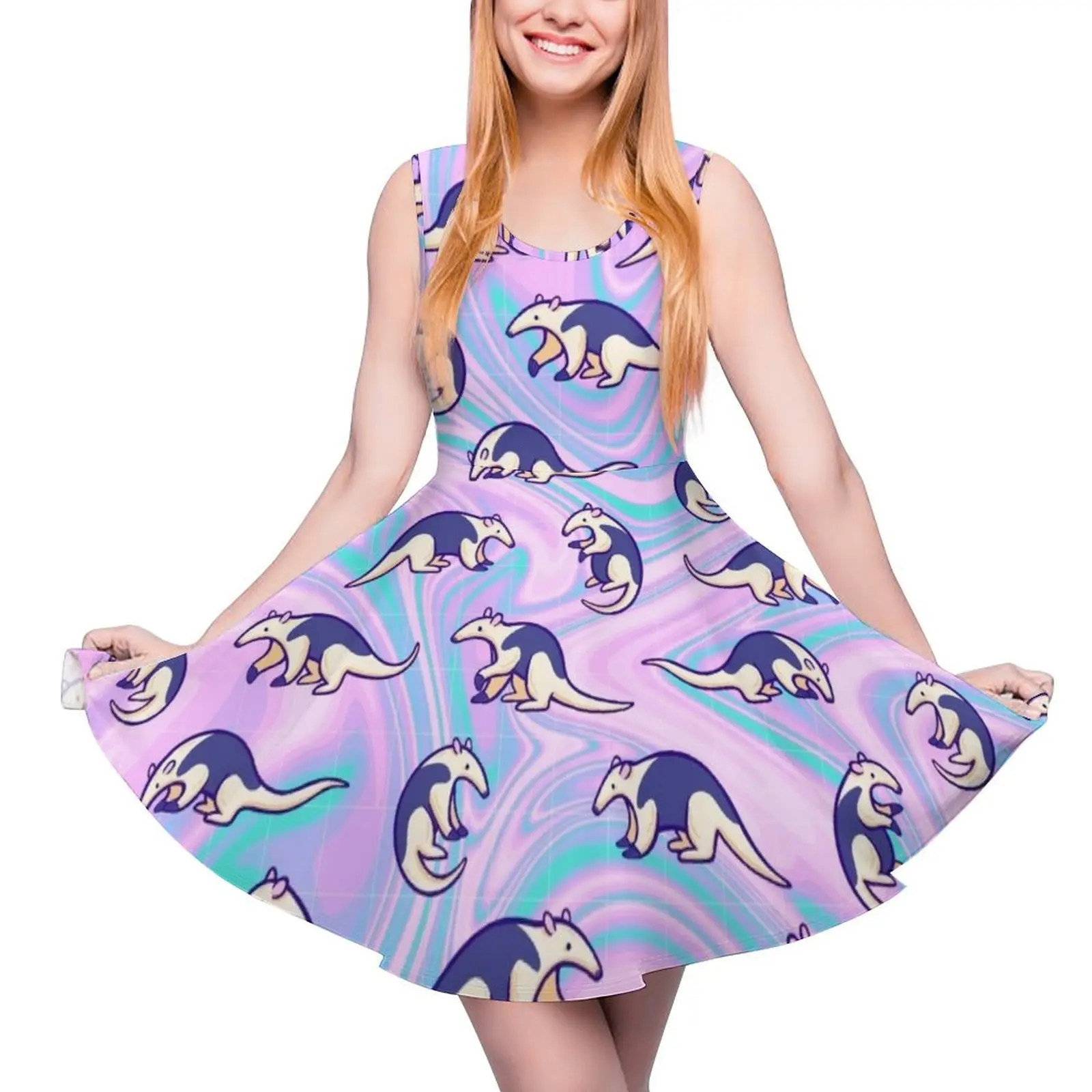 

tamandua Round Neck Dress summer woman dress 2024 clothes for women
