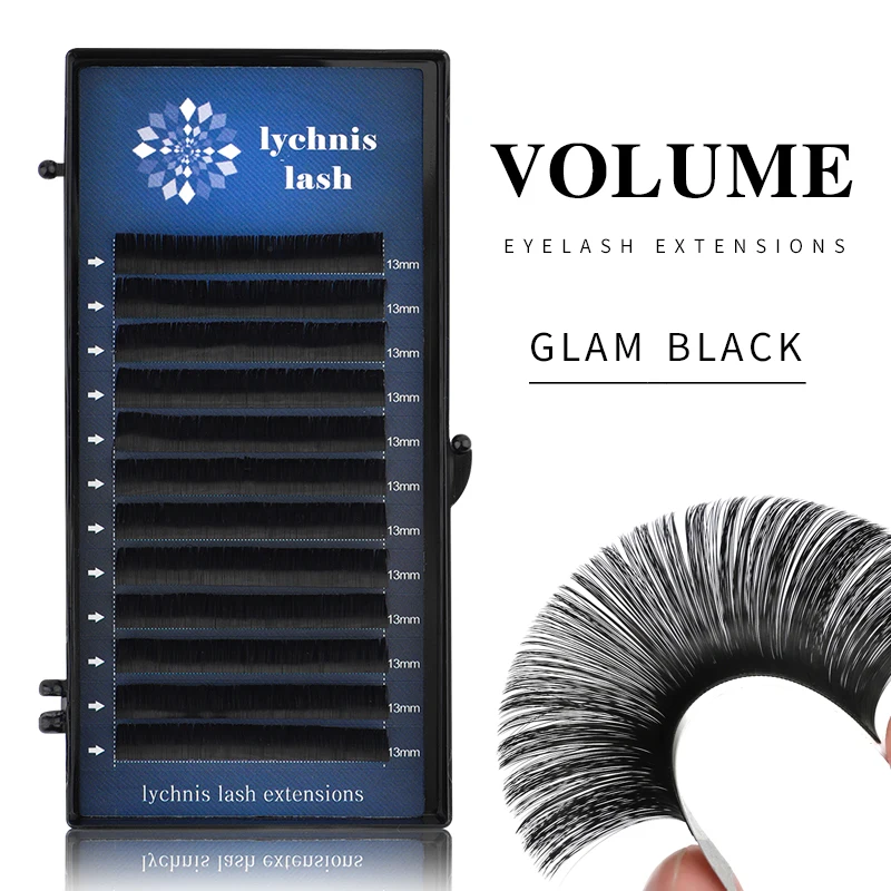 

Lychnis 12Rows Premium Sable False Natural Matte Black Eyelash Extension Wholesale Eyelashes Extension Cilia Makeup Eyelash