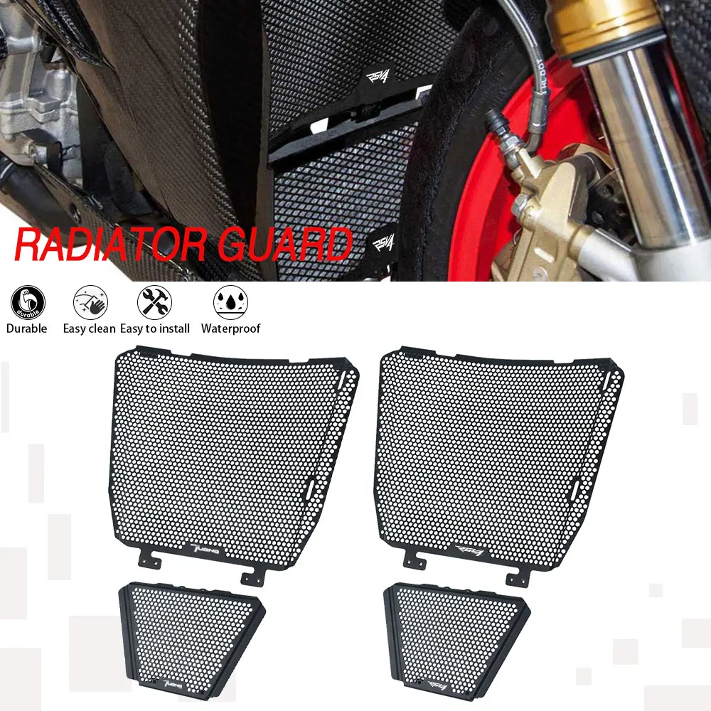 

Tuono V4 Tuono V4 1000 RR Motorcycle Radiator For Aprilia Tuono V4 1100 Factory RR Grille Guard Protector Cover oil cooler Cover