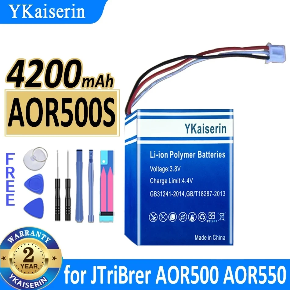 

Сменный аккумулятор ykaisсеребрин AOR500S, 4200 мАч, для JTriBrer AOR500, AOR550, OTDR, высокая емкость, гарантия 2 года, трек-код