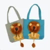 Pet Canvas Shoulder Bag Lion Shaped Carrier For Cat Comfortable Cats Carrying Pouch Handbag Puppy Messenger Bag For Out Travel 2