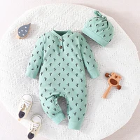 Newborn Baby Clothes 0 to 18 Months Cactus print Onesies For Baby Boy Girl Style Long Sleeve Infant Romper Toddler Jumpsuit 5