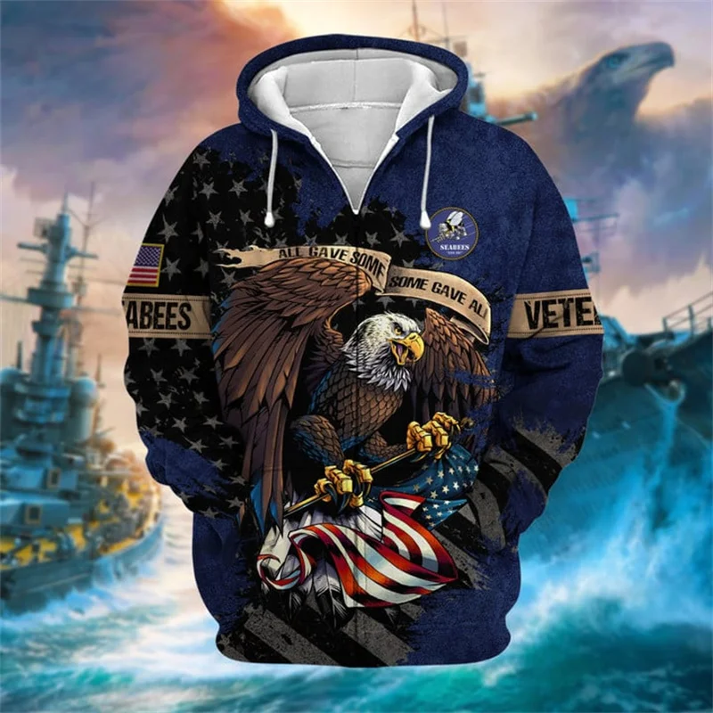 

Autumn 3D Printing United States Solider Armys Veterans Zip Up Hoodies Kids Fashion Cool Zip Up Hoodie Camo Vintage Top Clothing