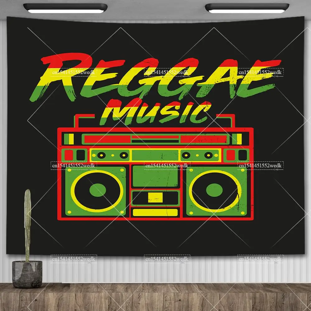 Tapestry decorations reggae music slogan Just Relax poster flag banner hip pop wall hanging tapestry for living room