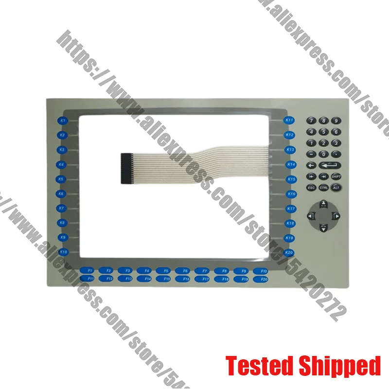 2711P-K12C4D7 2711P-K12C4D6용 터치스크린 패널(멤브레인 키보드 포함)