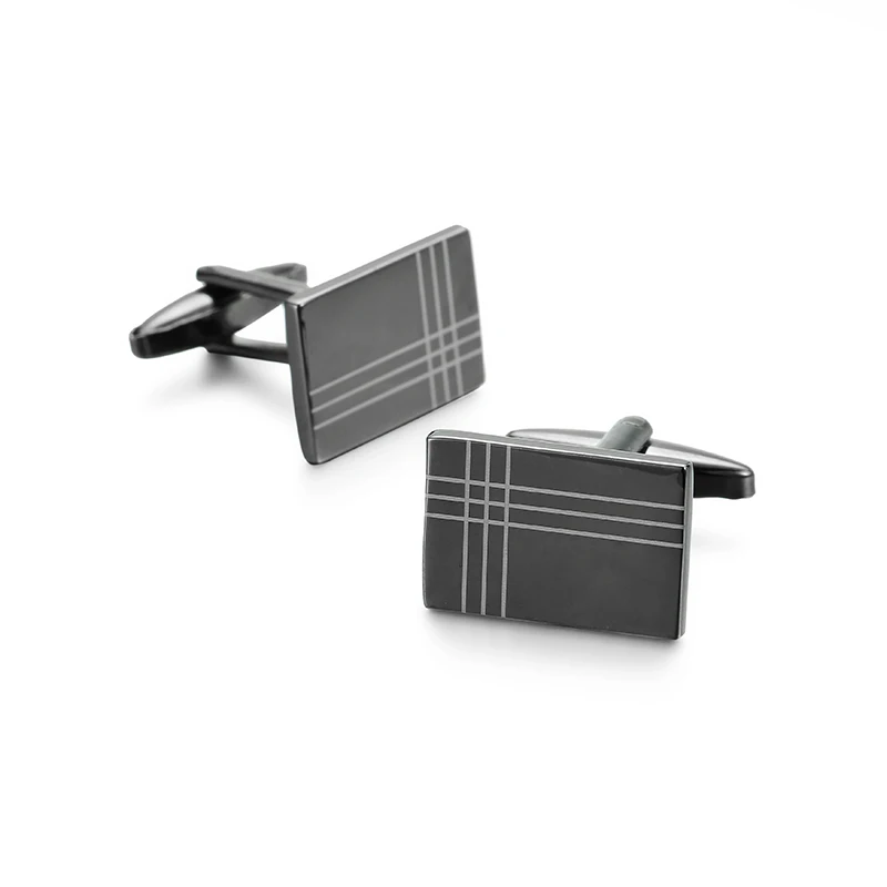 High-Quality Stainless Steel Cufflinks - Laser Engraved Design for Weddings and Business