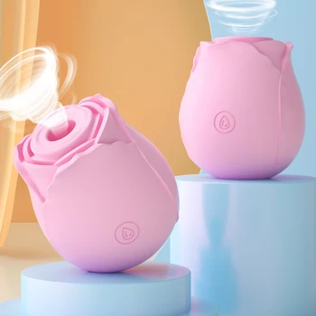Rose Vibrator Vagina Sucking Vibrator Sucker Oral Licking Clitoris Stimulation Powerful Sex Toys for Women Rose Vibator Toy 2