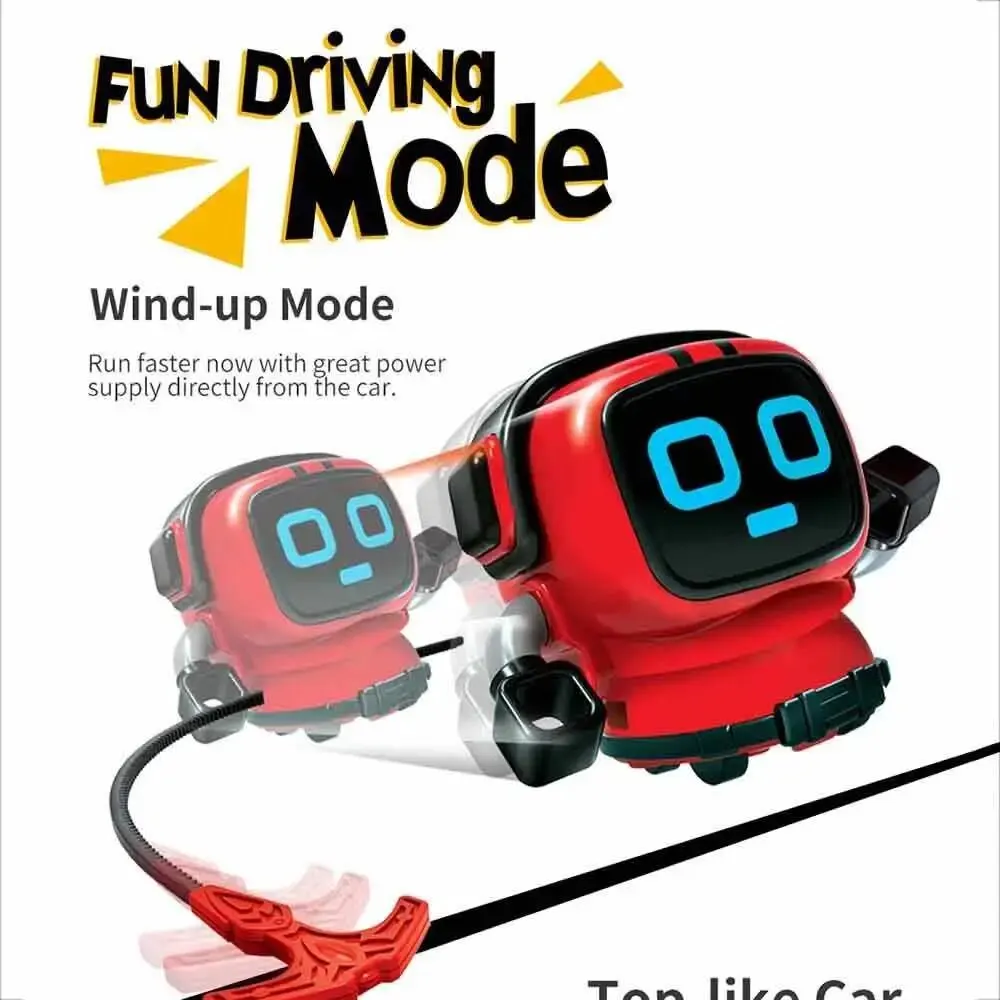 1 Pc Random Novelty Game Toy Spinning Top Robot Battle Gyro Pull Back Car Spinning in Wind Up Gyro Toy for Kids