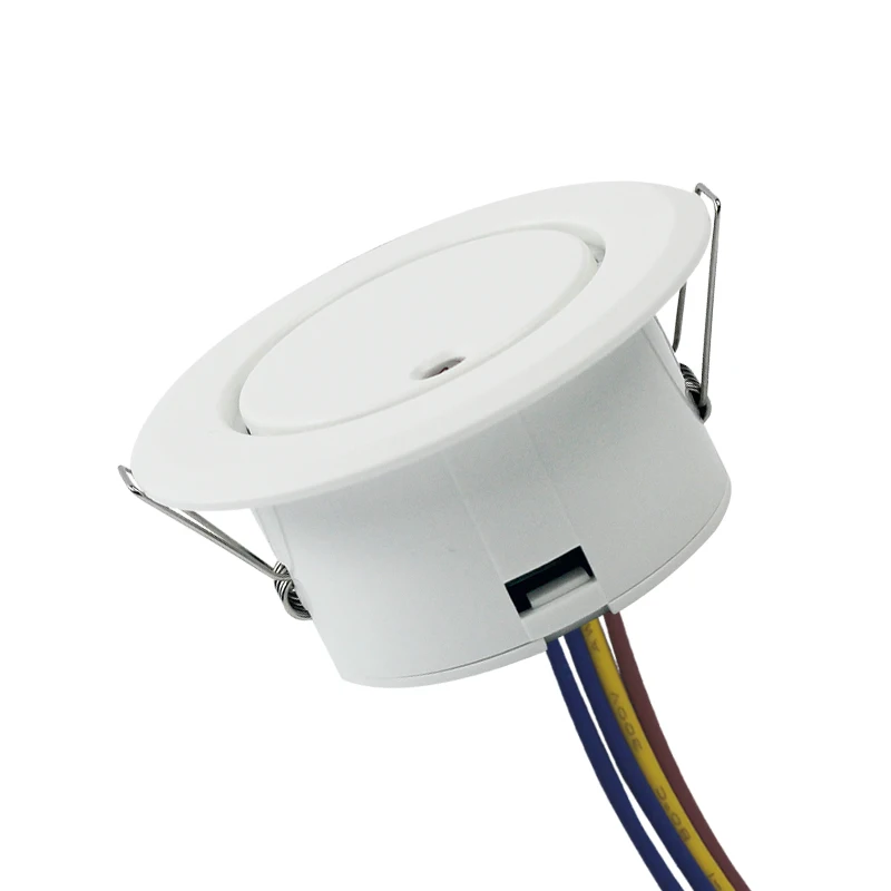 AC220Vsmall360DegreeSmartMicrowavebodyMotionDetectorsRadarSensorLightSwitchembedded