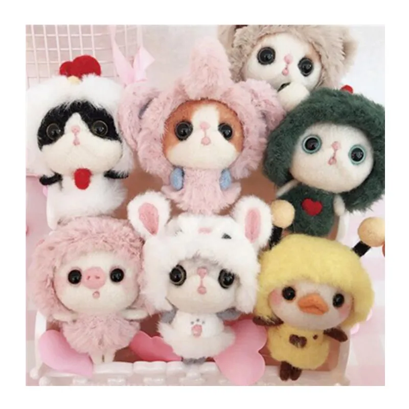 Plush Dolls Wool Needlepoint Kit Wool Felt Needle Felting Decoration