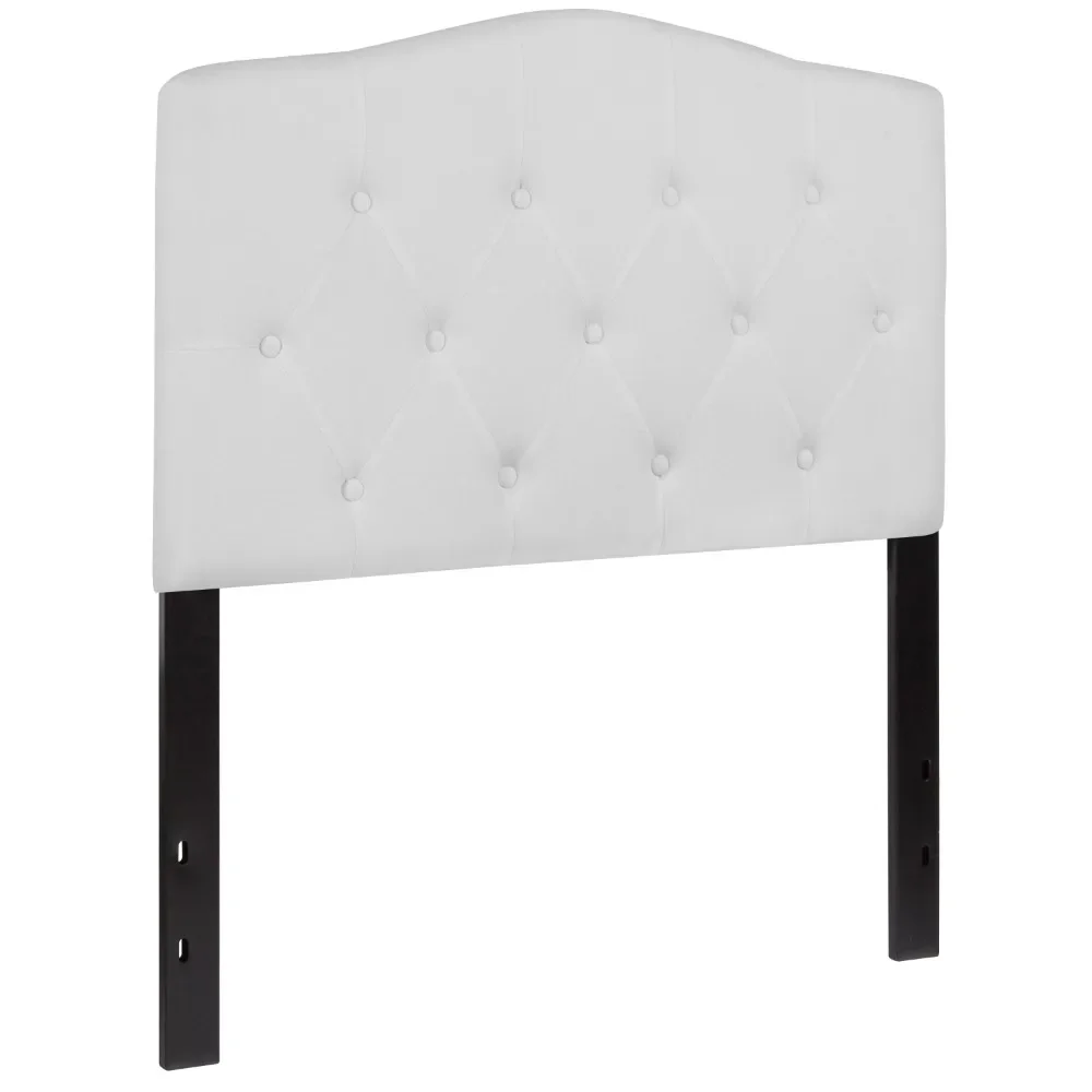 

Sofa Bed Heads Cambridge Tufted Upholstered Twin Size Headboard in White Fabric Headboards Self Adhesive Headboard Wall Panel