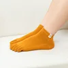 Socks For Women Five Finger Socks Female Sock Solid Color 5 Toe Sock Slippers Girls Lady Harajuku Sweat-absorbing Cotton Socks 5
