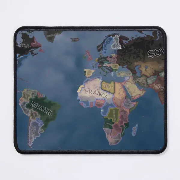 Hearts Of Iron 4 Map Mouse Pad Mousepad Mens Computer Carpet Desk Anime Gaming Mat Table Keyboard Gamer Play Printing Pc