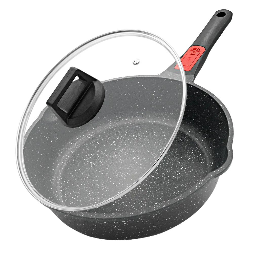 BOBIKUKE Detachable Handle Non Stick Frying Pan 20 24 28cm