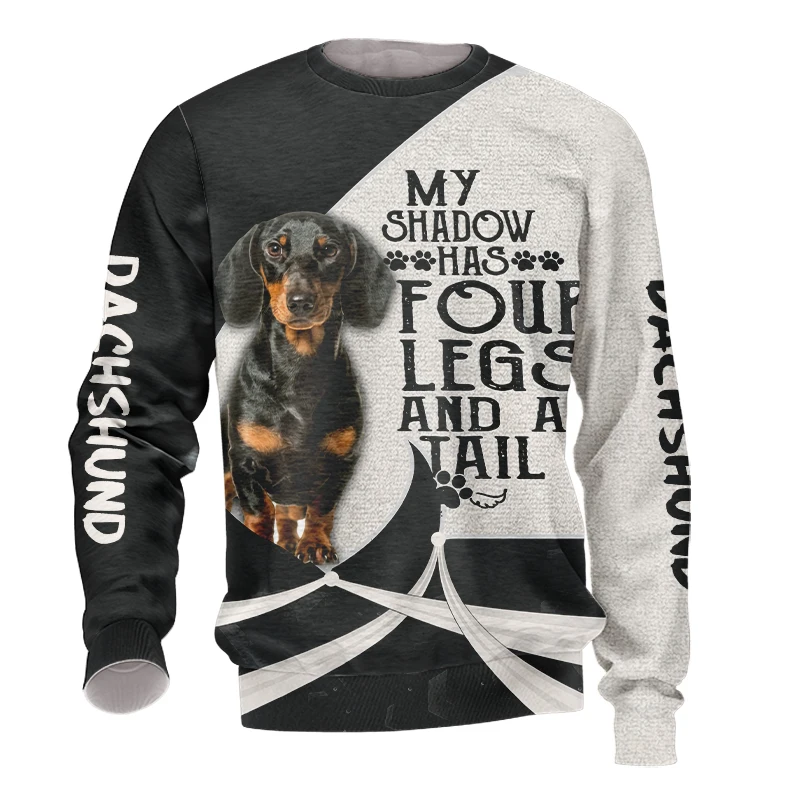 

3D Full Print Dog Art Cute Hoodie Fashion Spring and Autumn Men's Hoodie Unisex Casual Pullover Personality Animal Casual Wear