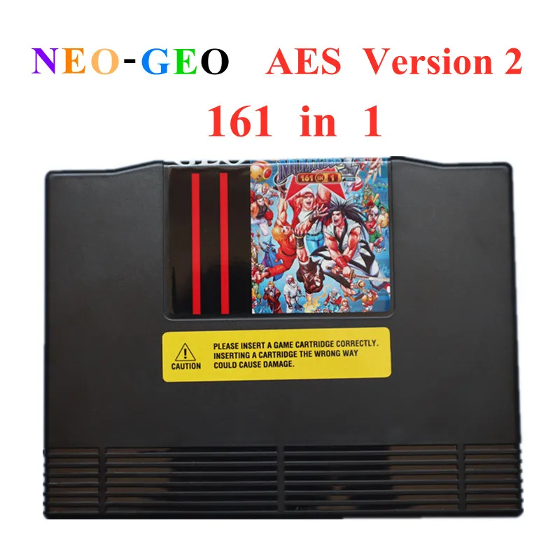 

New Version Arcade Cassette 161 in 1 NEO GEO AES multi games Cartridge NeoGeo 161 in 1 AES version for Family AES Game Console