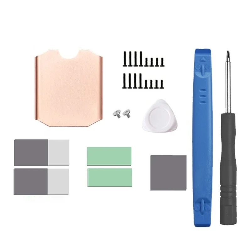 Per Steam Deck Dissipatore Calore In Rame Raffreddamento Pad Termico Set Cacciaviti A Vite Per Steam Deck Console M.2 2230