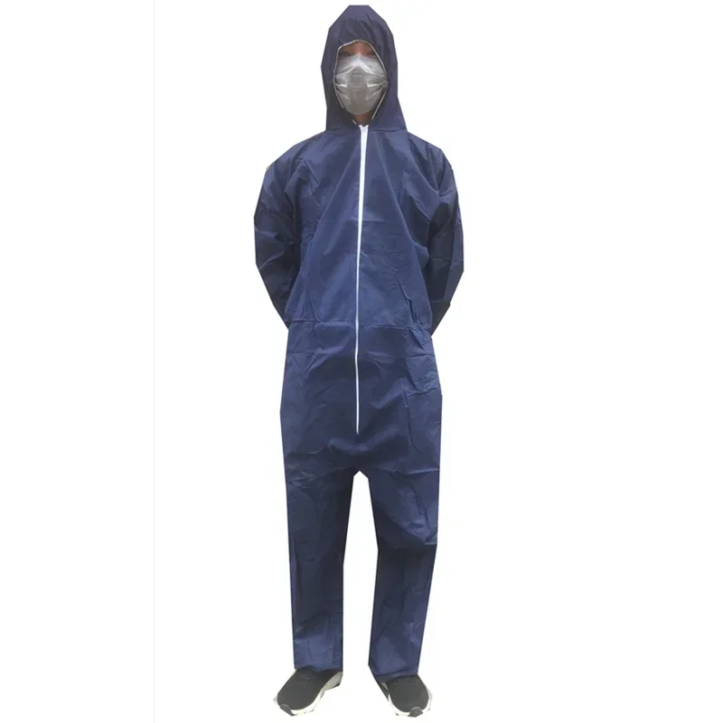 Disposable Non-woven Fabric Protective Breathable Dustproof AntiFouling Work Coverall Suit