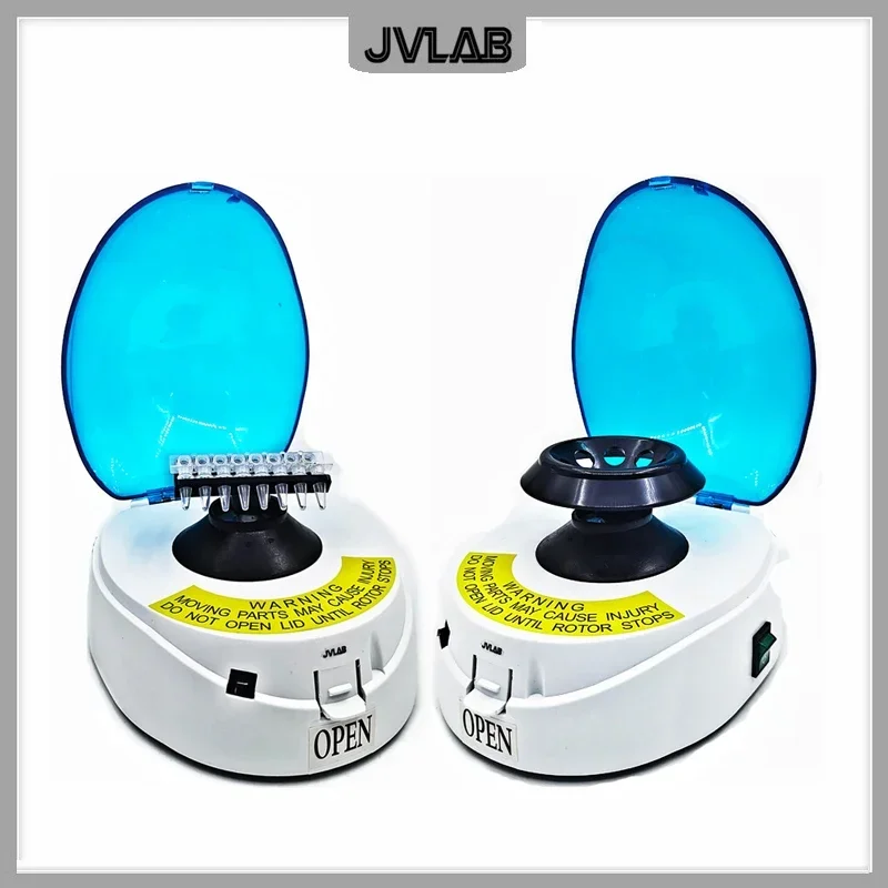 Mini Centrifuge Palm Centrifuge Laboratory 4000~10000 rpm Up To 8 PCR Tubes of 0.5ml 1.5ml 2ml Two Rotors RCF