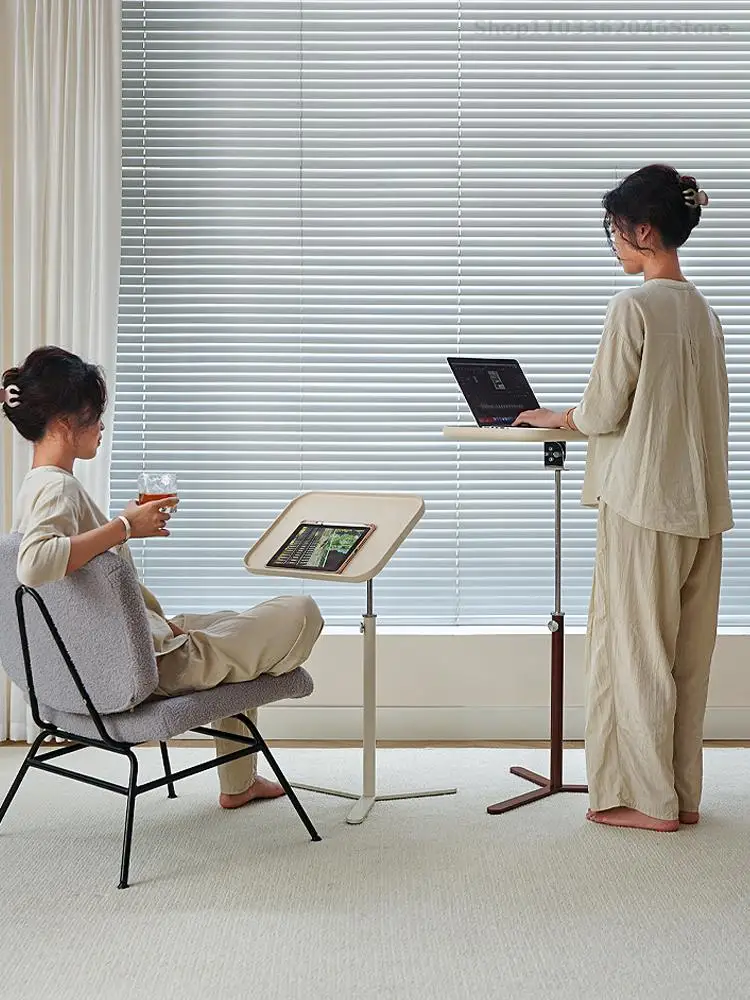 Nordic Liftable Desk Home Mobile Sofa Side Table Laptop Table Folding Rotating Bedside