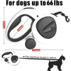 Automatic Retractable Pet Leash,5m Long Dog Walking Traction Lead With Waste Bag Dispenser Puppy Durable Led Light Rope Supplies 6