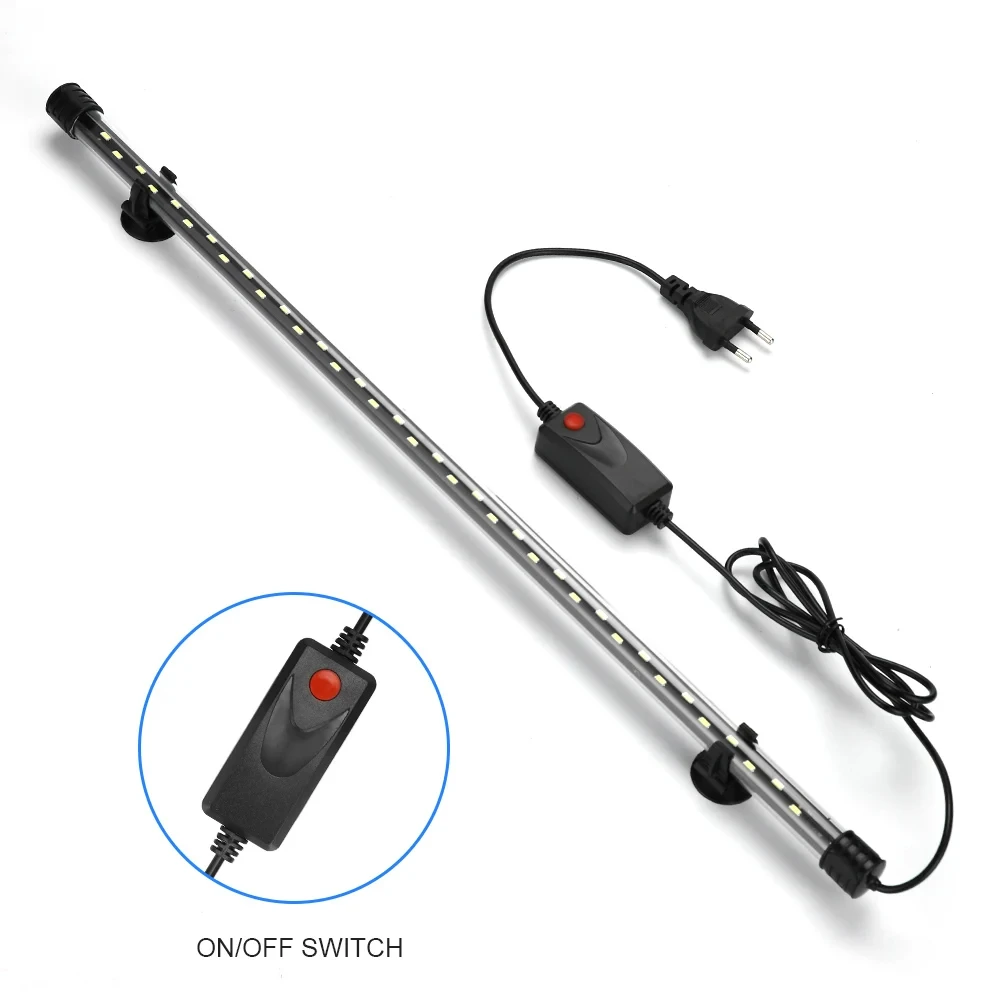 Aquarium Light LED Plant Grow Lamp Waterproof Fish Tank Light 18-58CM Underwater Aquariums Decor Lighting 90-260V 5730chip 4