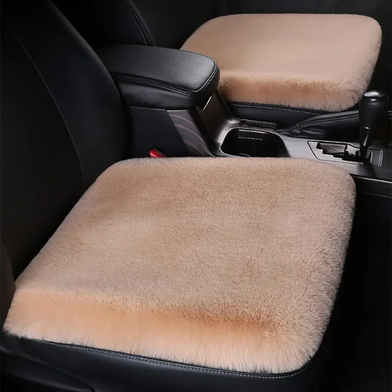 Universal Car Seat Cover Winter Warm Fluffy Plush Seat Cushion Pad