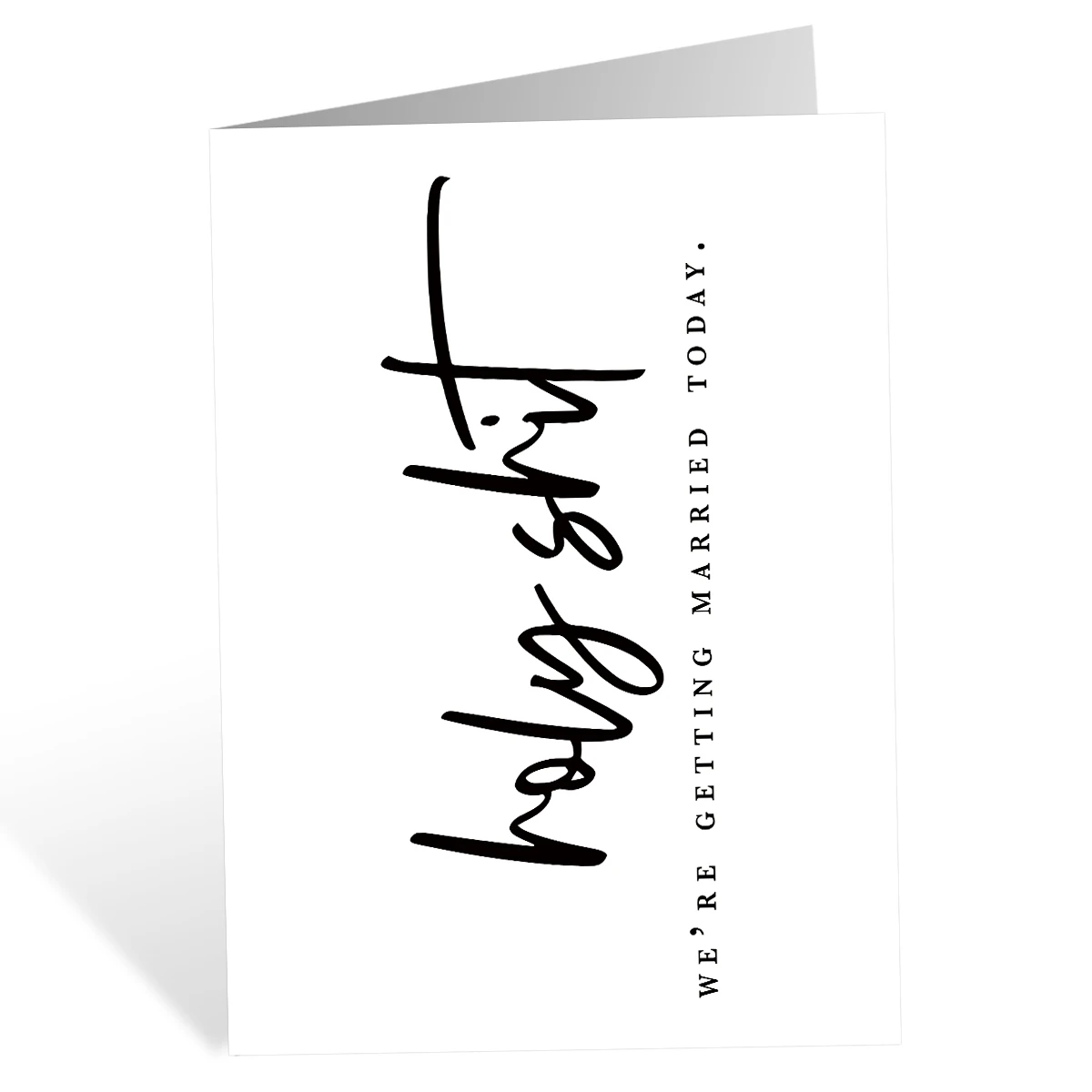 Funny Wedding Day Card Groom Bride Wedding Day Vows Card To My Husband Wife On Our Card We're Getting Married Today