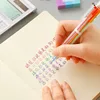 1/3/5 PCS Colorful Ballpoint Pen 6 Color In1 Pen Multicolor Stationery New Arrival School Office Teacher Nurse Gift Boy Girl ZYF 4